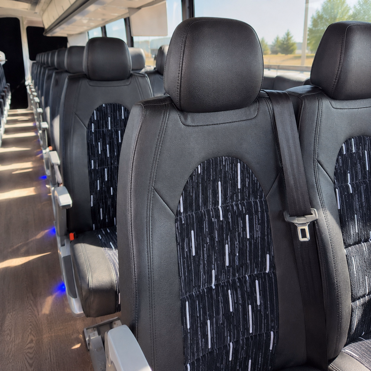 yakima charter bus services interior