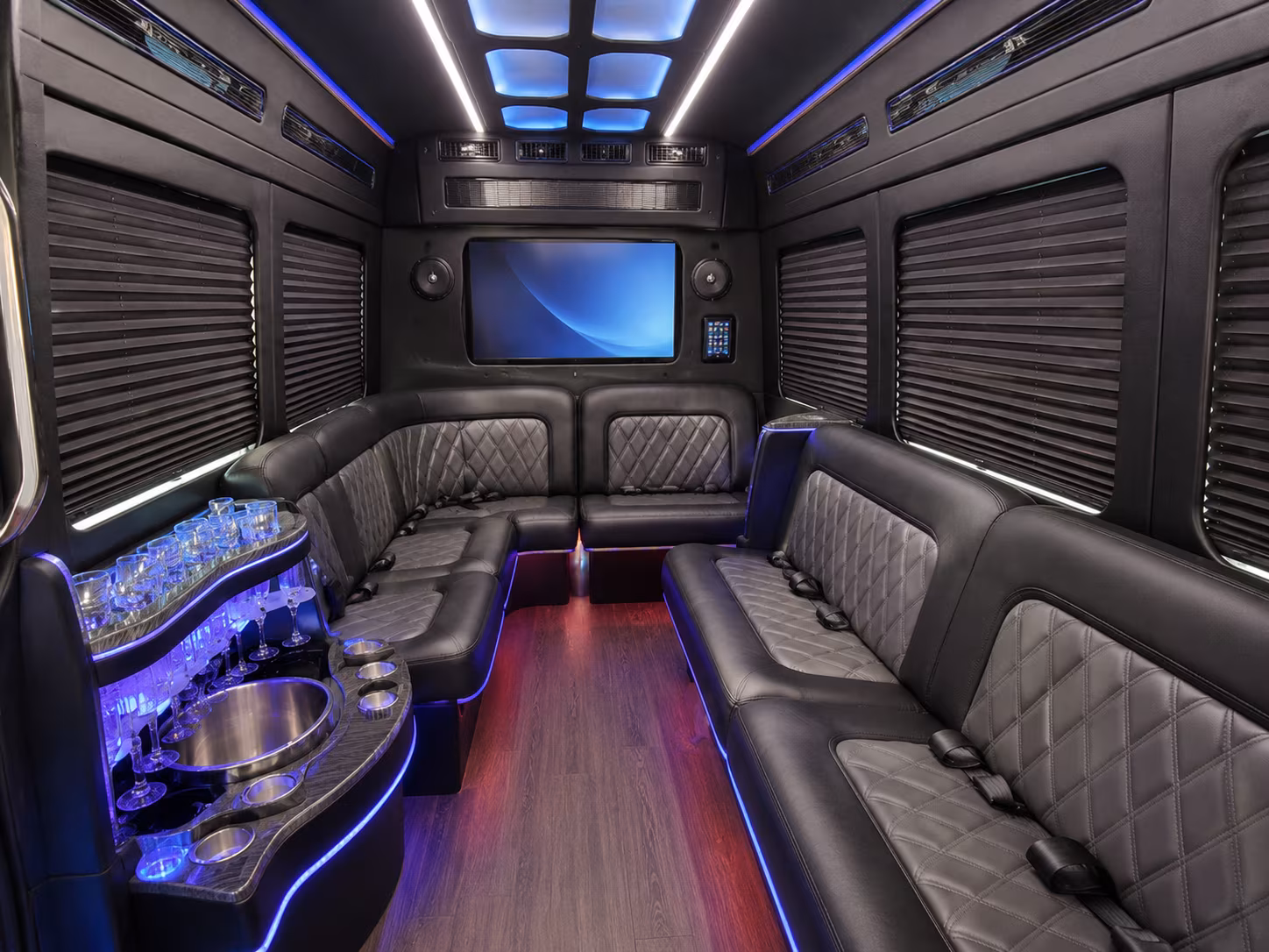 yakima party bus interior